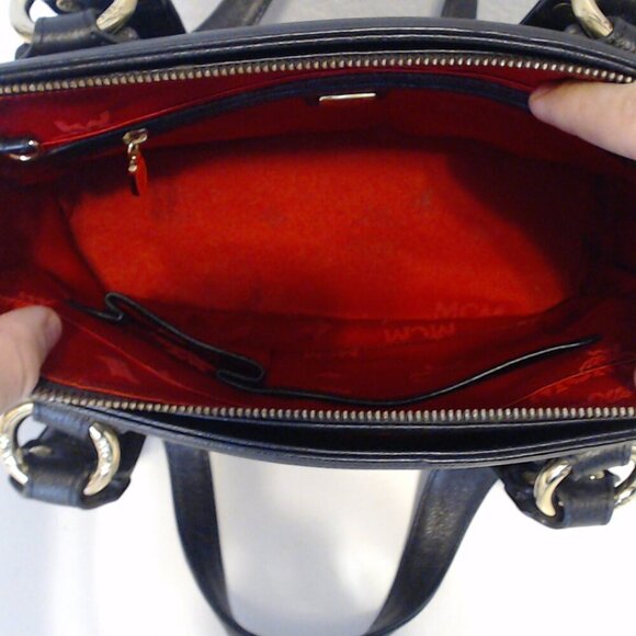 MCM Shouler Tote with Gold Accents in EUC - Picture 7 of 8